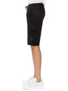 Light Fleece Utility Shorts Black - CP COMPANY - BALAAN 5