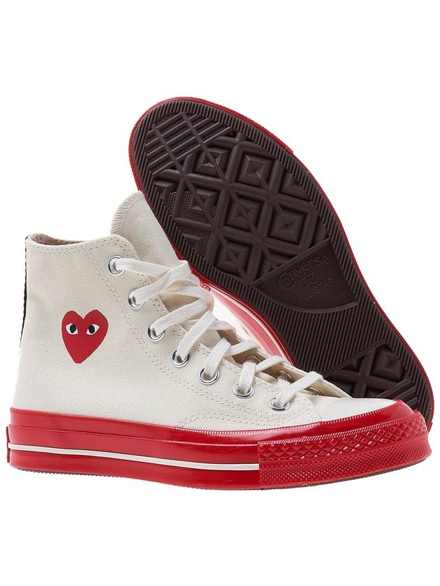 Chuck Taylor high top sneakers P1K124 WHITE - COMME DES GARCONS - BALAAN 5