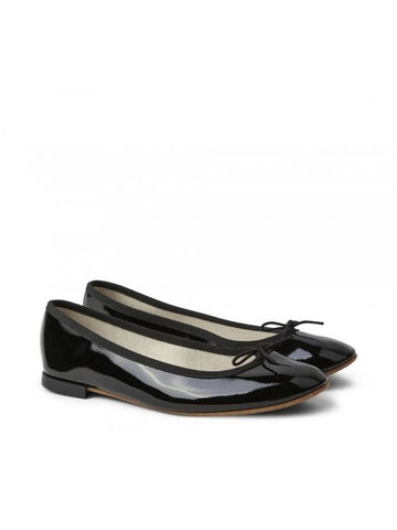 Women's Lily Vegan Leather Flats Black - REPETTO - BALAAN.