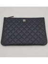 Classic Caviar New Medium Clutch Black A82545 - CHANEL - BALAAN 2