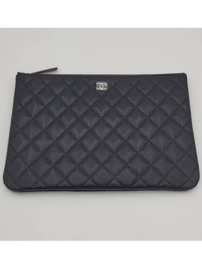 Classic Caviar New Medium Clutch Black A82545 - CHANEL - BALAAN 2