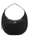 Logo Leather Shoulder Bag Black - MIU MIU - BALAAN 1