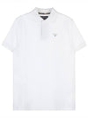 Tartan Pique Short Sleeve Polo Shirt White - BARBOUR - BALAAN 10