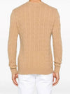 Embroid Logo Cable Knit Top Camel Melange - POLO RALPH LAUREN - BALAAN 4