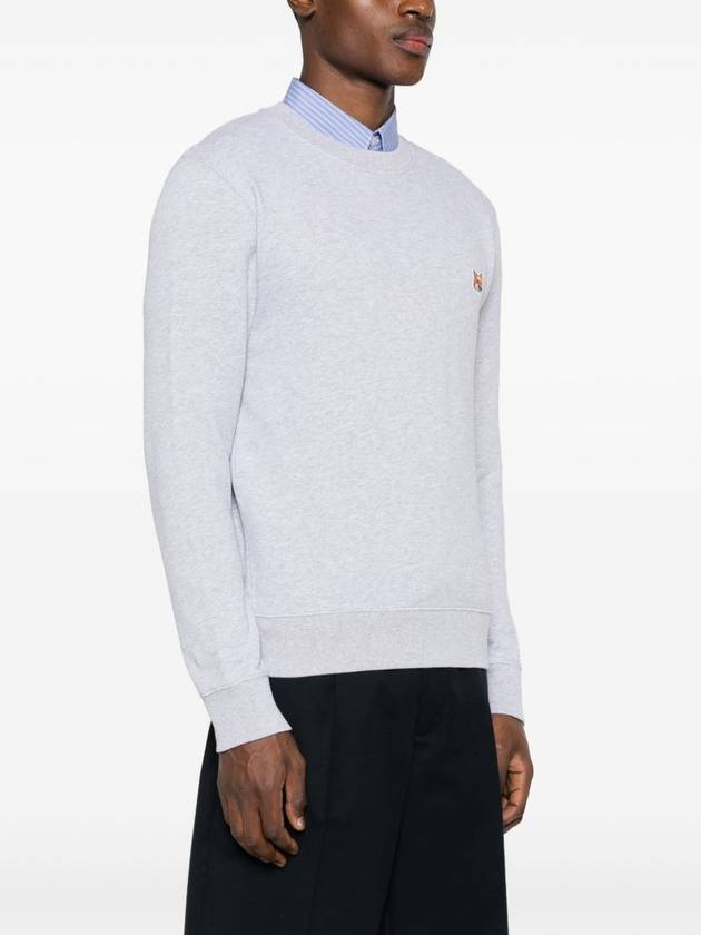 Fox Head Patch Regular Sweatshirt Light Grey Melange - MAISON KITSUNE - BALAAN 5