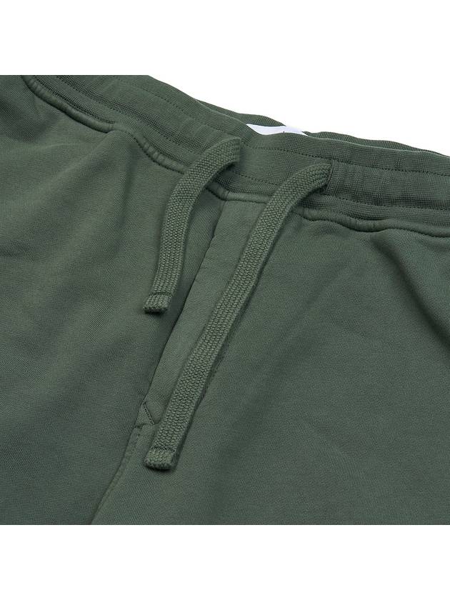 Cotton Fleece Cargo Bermuda Shorts Musk Green - STONE ISLAND - BALAAN 4