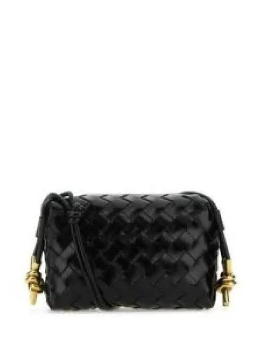 Intrecciato Mini Loop Camera Shoulder Bag Black - BOTTEGA VENETA - BALAAN 2