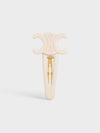 Triomphe Large Snap Hair Clip Ivory - CELINE - BALAAN 3