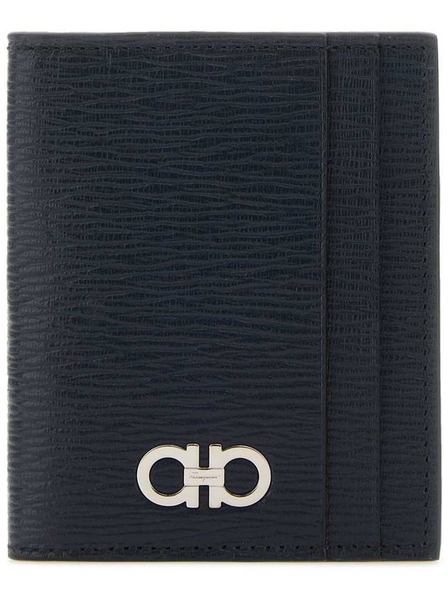 Gancini Card Wallet Ocean Blue - SALVATORE FERRAGAMO - BALAAN 2