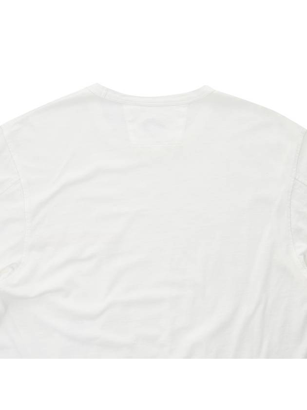 Small Logo Pocket Cotton Short Sleeve T-Shirt White - CP COMPANY - BALAAN 8