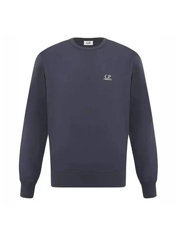 Men's Basic Crew Neck Garment Dye Sweatshirt Navy - CP COMPANY - BALAAN 1