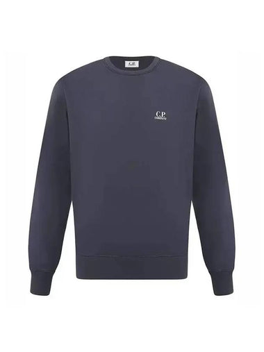 Men's Basic Crew Neck Garment Dye Sweatshirt Navy - CP COMPANY - BALAAN 1