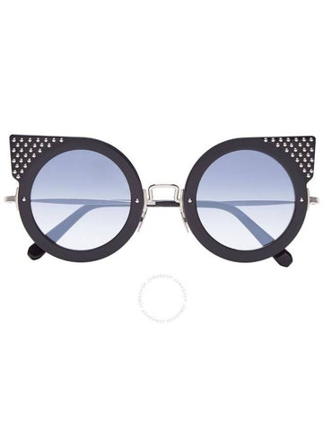 Philipp Plein Katy Blue Gradient Cat Eye Ladies Sunglasses 000-WES0048-PCO002N-CPWK - PHILIPP PLEIN - BALAAN 1