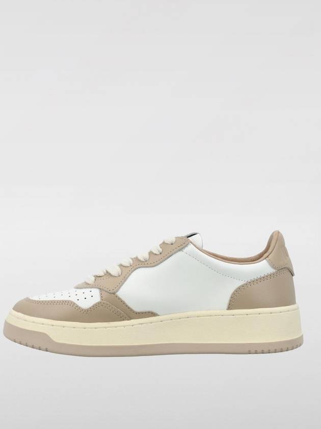 Medalist Bicolor Leather Low Top Sneakers White Beige - AUTRY - BALAAN 4