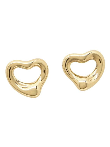 Elsa Peretti Open Heart Earrings Gold - TIFFANY & CO. - BALAAN 1