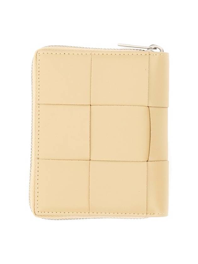 Around Zipper Halfwallet Beige - BOTTEGA VENETA - BALAAN 5