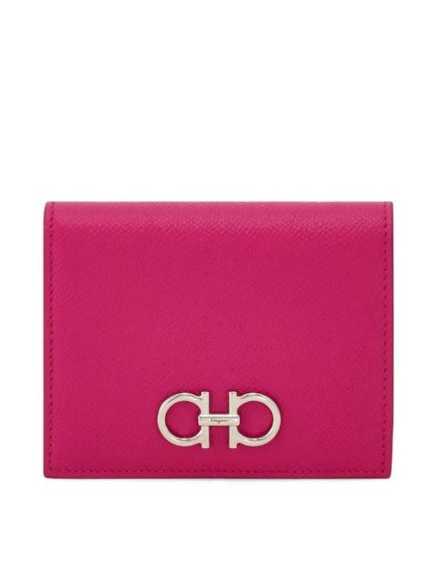 Salvatore Ferragamo Grained Leather Gancini Compact Wallet Accessories - SALVATORE FERRAGAMO - BALAAN 1