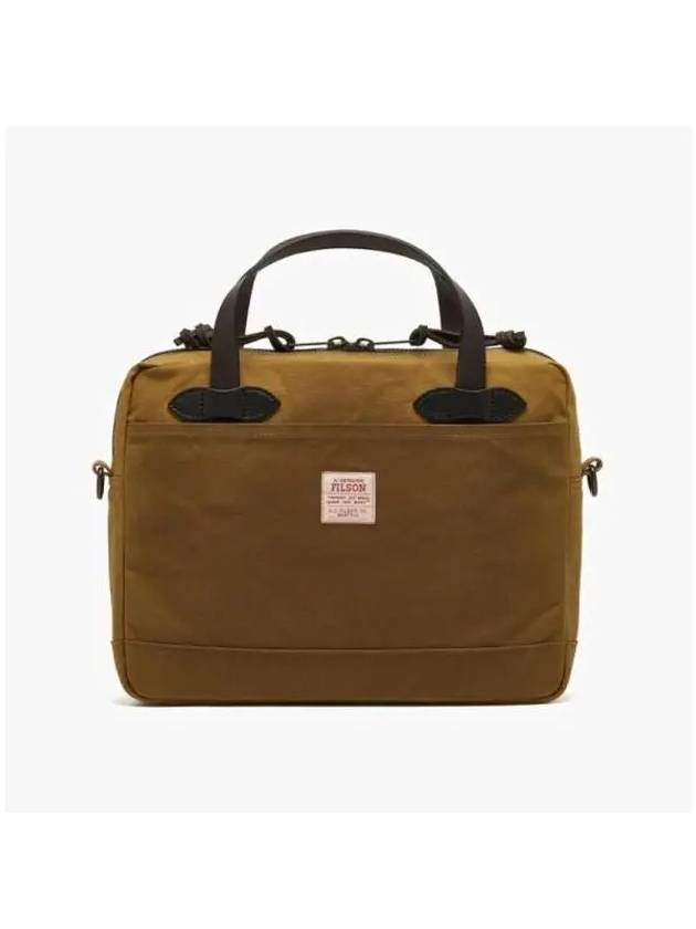 20263587 Dark Tan TIN CLOTH COMPACT briefcase - FILSON - BALAAN 3