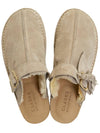 Women's Track Suede Mules Sand - CLARKS - BALAAN 3