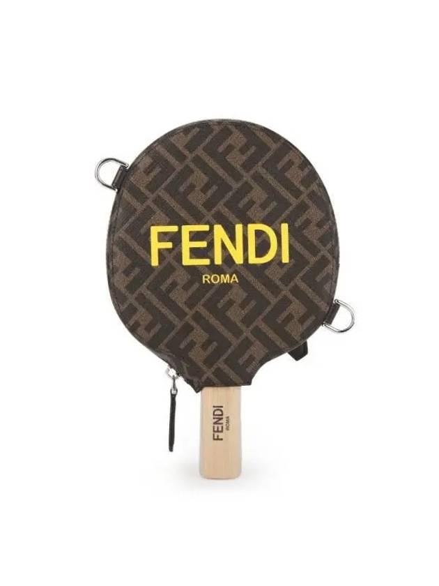 Espendi Monogram Table Tennis Racket Case Set Pouch Bag Brown - FENDI - BALAAN 3