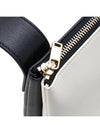 Ombra Two Tone Leather Shoulder Bag Black White - JIL SANDER - BALAAN 10