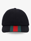 Web Canvas Base Ball Cap Black - GUCCI - BALAAN 2