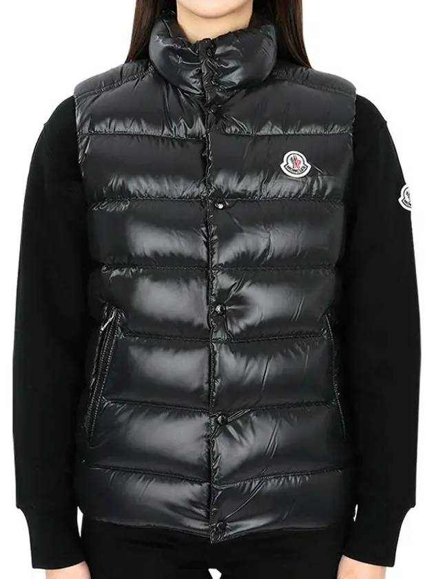 Kids TIB logo patch padded vest black 1A12620 68950 999 12 14A adult wearable - MONCLER - BALAAN 2