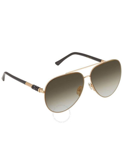 Jimmy Choo Grey Gold Pilot Ladies Sunglasses GRAY/S 0RHL/FQ 63 - JIMMY CHOO - BALAAN 2