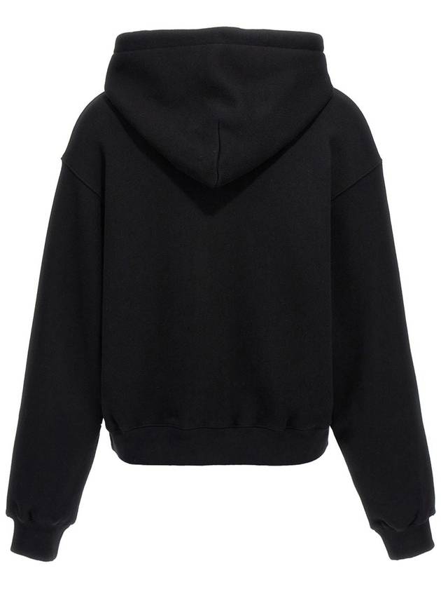 Logo Print Hoodie Black - ALEXANDER WANG - BALAAN 3