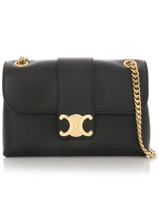 Teen Victoire Supple Calfskin Shoulder Bag Black - CELINE - BALAAN 2