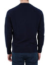 Lens Wappen Classic Crew Neck Wool Knit Top Navy - CP COMPANY - BALAAN 5