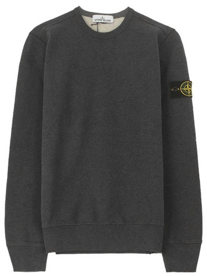 Wappen Patch Cotton Sweatshirt Charcoal - STONE ISLAND - BALAAN 2