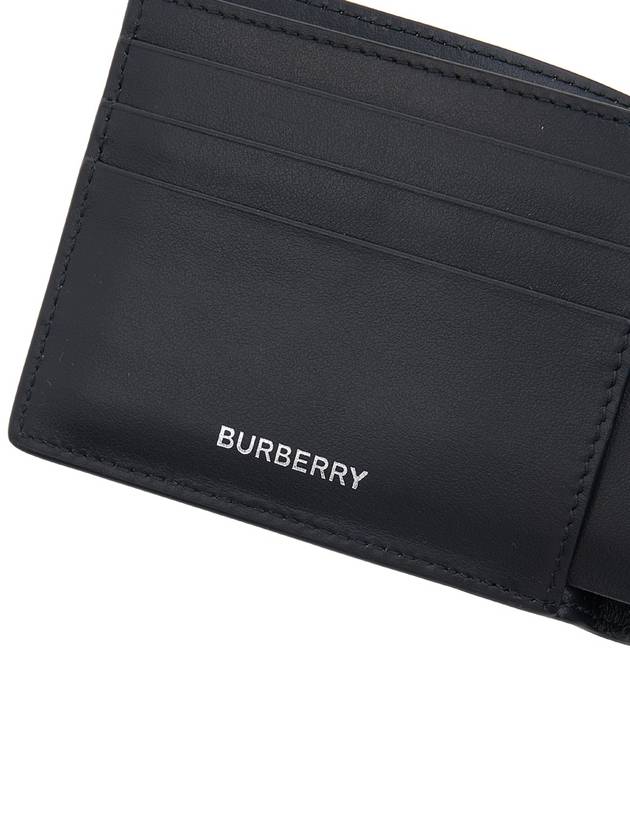 Check Slim Bifold Leather Half Wallet Beige - BURBERRY - BALAAN 9