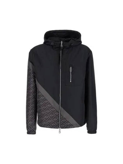 Nylon Windbreaker Jacket Black - FENDI - BALAAN 2