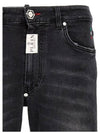 cotton skinny jeans black - PHILIPP PLEIN - BALAAN 4