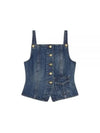 Denim tank top J1580 - GANNI - BALAAN 2