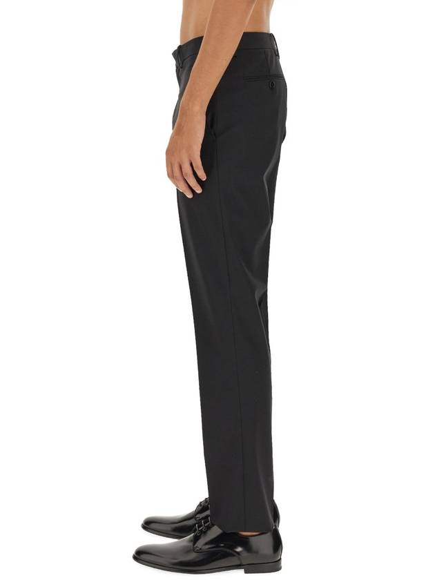 Men's Mayer Stretch Wool Straight Pants Black - THEORY - BALAAN 5