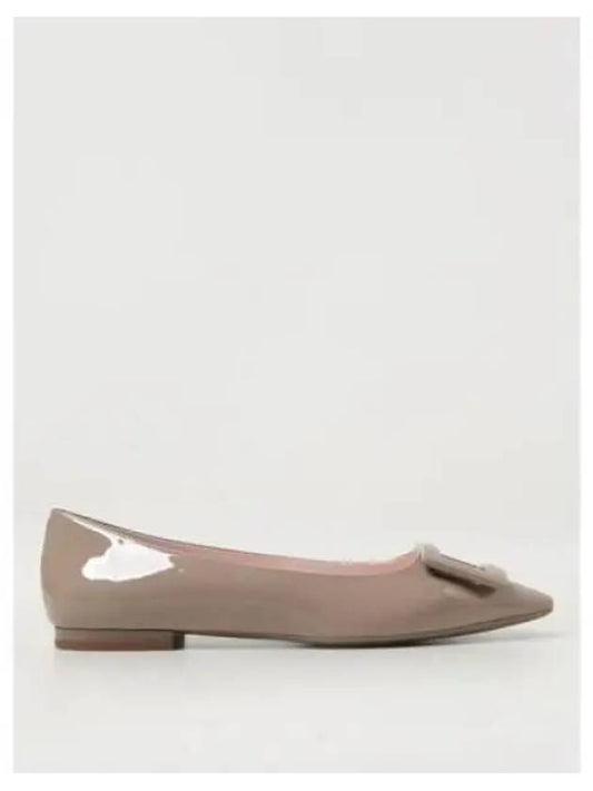 Women's Gometine Buckle Flat Beige - ROGER VIVIER - BALAAN 2