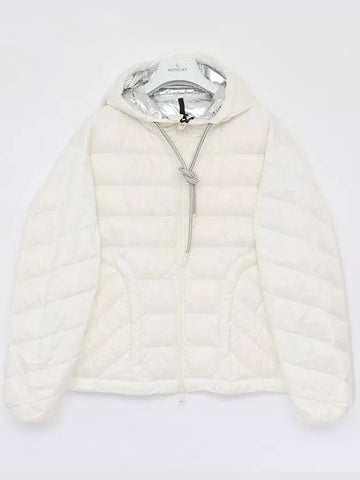 Delfo patch logo hooded padded women s jacket 1A00048 595FE 034 - MONCLER - BALAAN 1