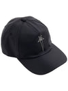 Champion Logo Motif Embroidered Ball Cap Black - RICK OWENS - BALAAN 5