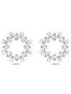 Matrix Pear Cut Crystal Hoop Earrings White - SWAROVSKI - BALAAN 2