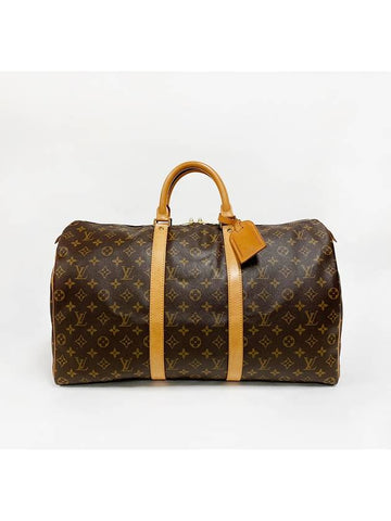 Monogram Keepall 50 Boston Golf Travel Bag - LOUIS VUITTON - BALAAN 1