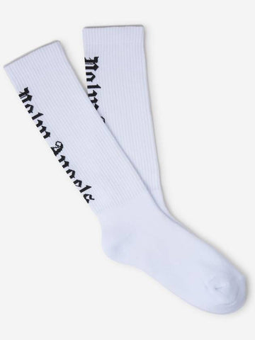 Cotton Logo Socks - PALM ANGELS - BALAAN 1