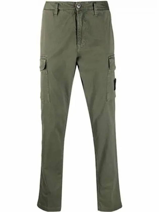 Waffen Patch Cargo Straight Pants Sage Green - STONE ISLAND - BALAAN 2