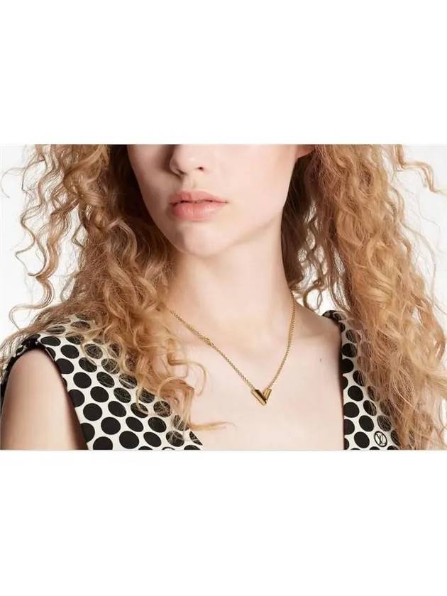 Essential V Necklace Gold - LOUIS VUITTON - BALAAN 6