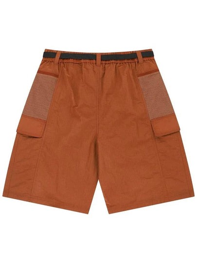 OG Nylon Mix Belted Shorts Brick - OFFGRID - BALAAN 2