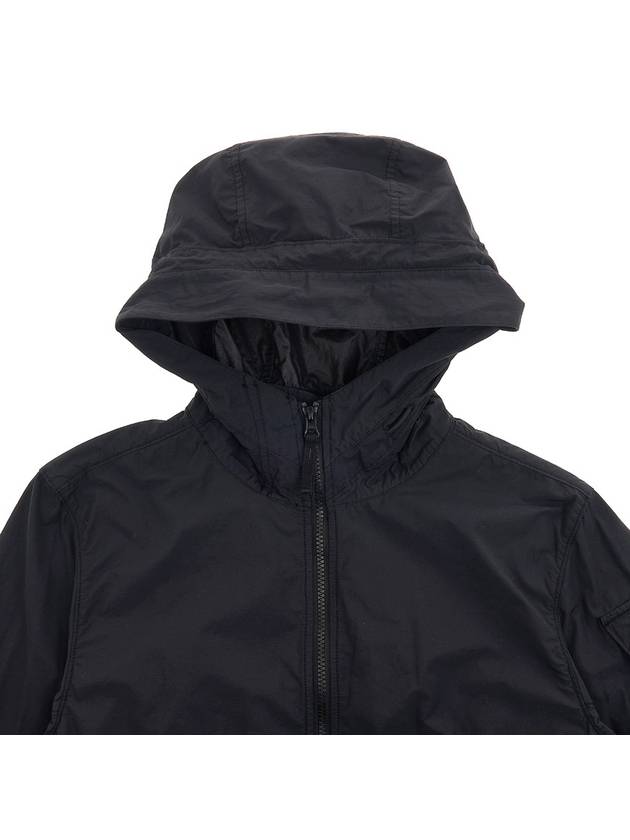 Men's Wappen Patch Naslan Watro Hooded Jacket Black - STONE ISLAND - BALAAN 4