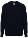 Lambswool GRS Crew Neck Knit Top Navy - CP COMPANY - BALAAN 2