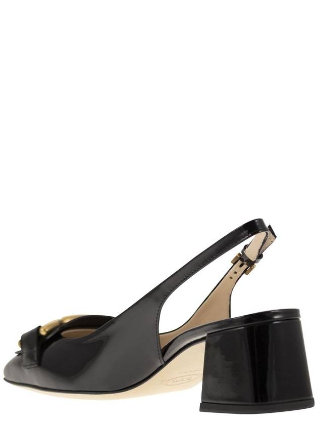 Kate Patent Leather Slingback Heels Black - TOD'S - BALAAN 4