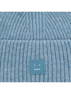 Small Face Logo Beanie Steel Blue - ACNE STUDIOS - BALAAN 5